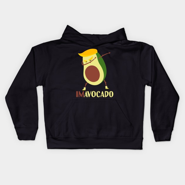 imavocado trump avocado dabbing Kids Hoodie by Tesszero